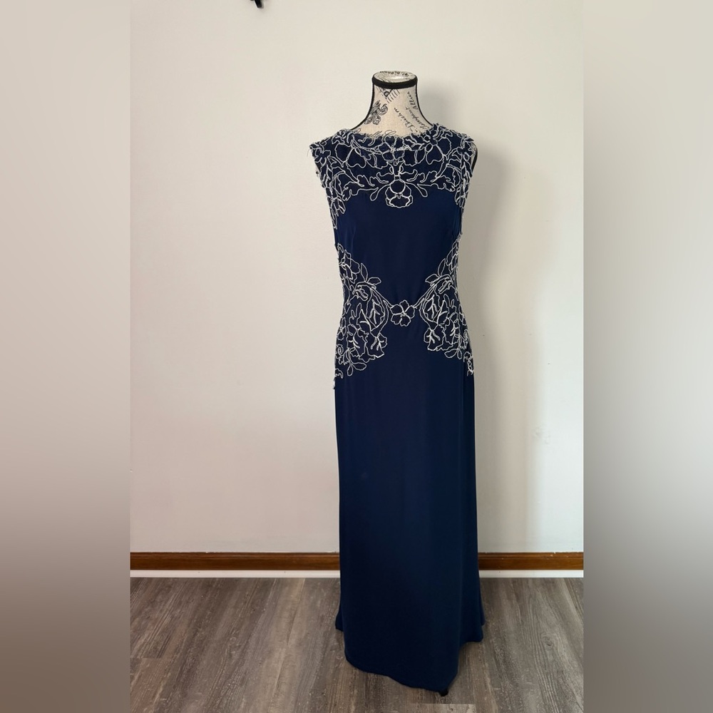 Tadashi Shoji Deep Blue Gown
